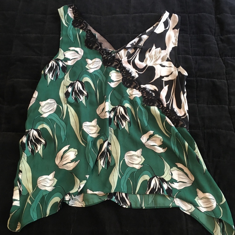 BCBG Max Azria NWT floral lace blouse
